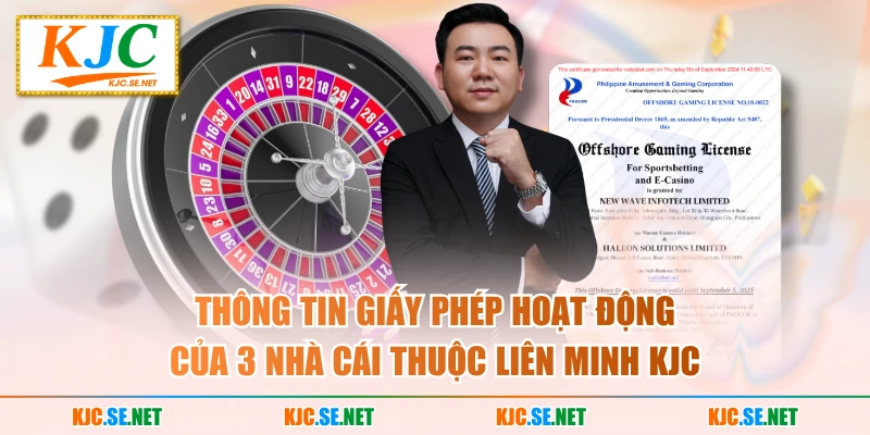 Thông tin giấy phép hoạt động của 3 nhà cái thuộc liên minh KUBET